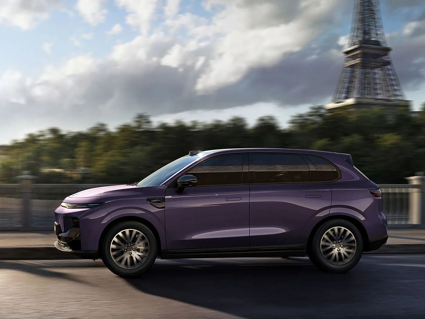 SUV compacto eléctrico puro Leapmotor B10 con alcance CLTC de 510-600 km, pantalla de 14,6" 2.5K y vehículo Leapmotor Pilot New Energy
