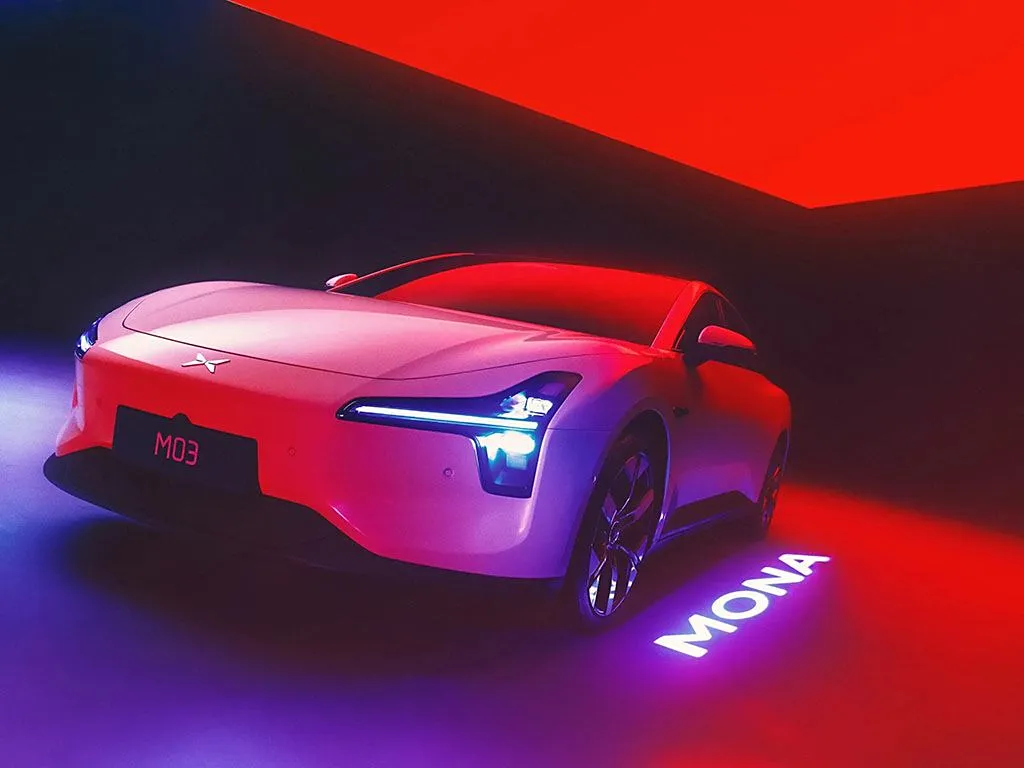 Xiaopeng 2025 Mona M03 Sedán eléctrico Largo alcance 515 km Vehículo de nueva energía SUV y hatchback EV Batería de litio