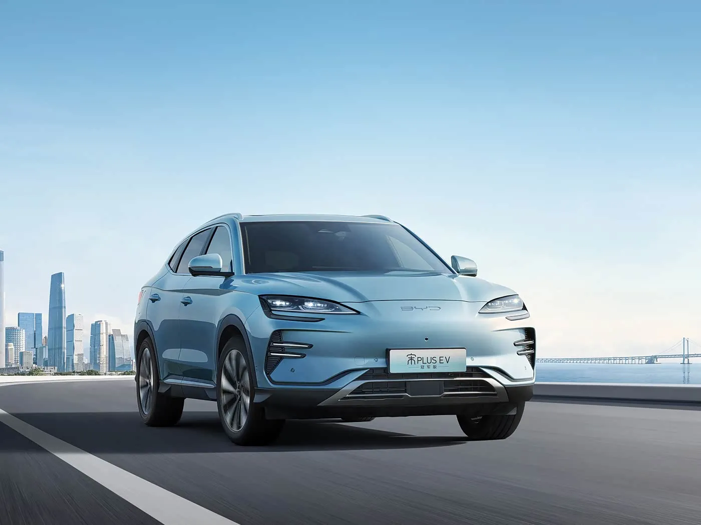 BYD Song Plus SUV Automático AWD con cámara trasera Asientos de cuero Combustible híbrido Dirección izquierda